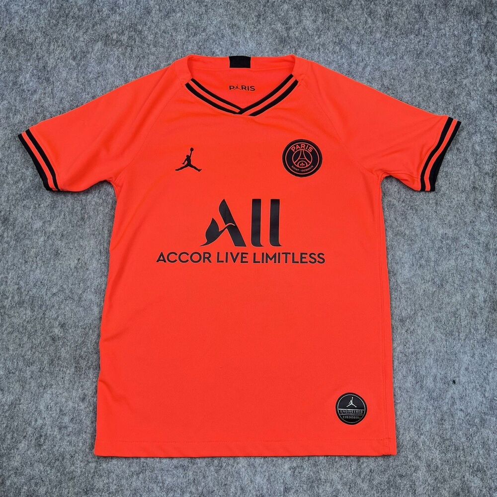 Jordan PSG Paris Saint-Germain 2019-20 Away Boys Soccer Jersey Youth Size Medium